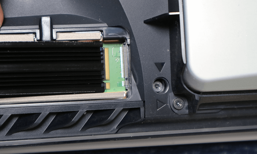SSDの切りかけ位置確認